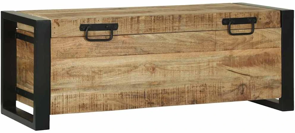 Saugojimo dėžės Ruda 80 x 30 x 30 cm Mango medienos masyvas