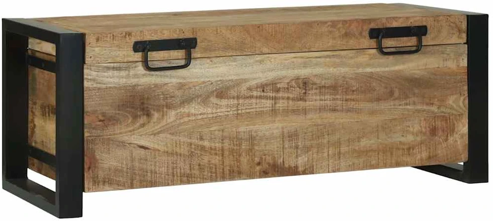 Saugojimo dėžės Ruda 80 x 30 x 30 cm Mango medienos masyvas