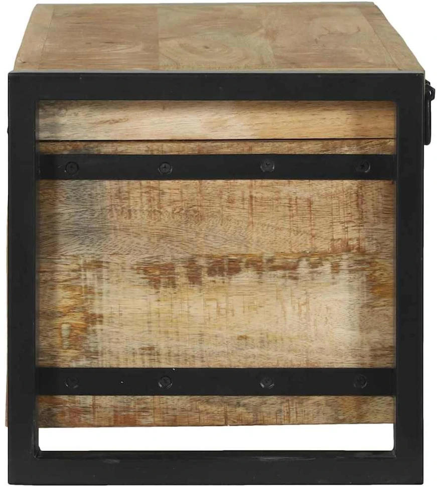 Saugojimo dėžės Ruda 80 x 30 x 30 cm Mango medienos masyvas