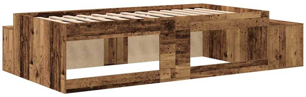 Lova su daiktų laikymo vieta Senovinis medis 80 cm