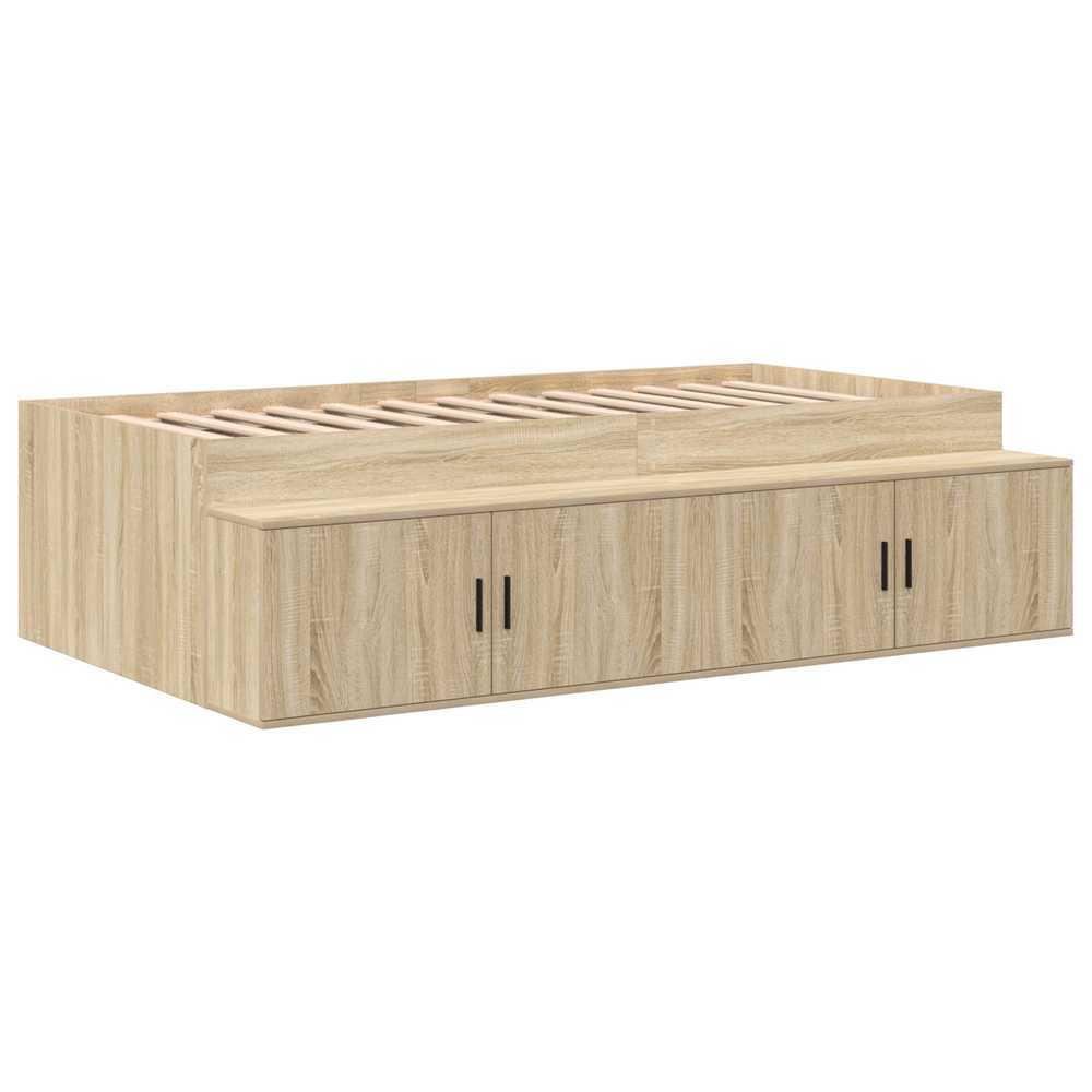 Lova su daiktų laikymo vieta su saugykla Sonoma ąžuolas 80 cm