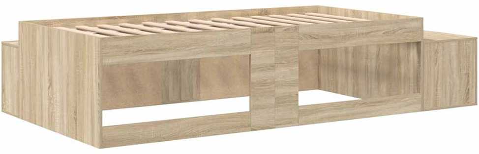 Lova su daiktų laikymo vieta su saugykla Sonoma ąžuolas 80 cm