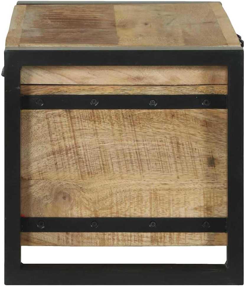 Saugojimo dėžės Ruda 60 x 30 x 30 cm Mango medienos masyvas