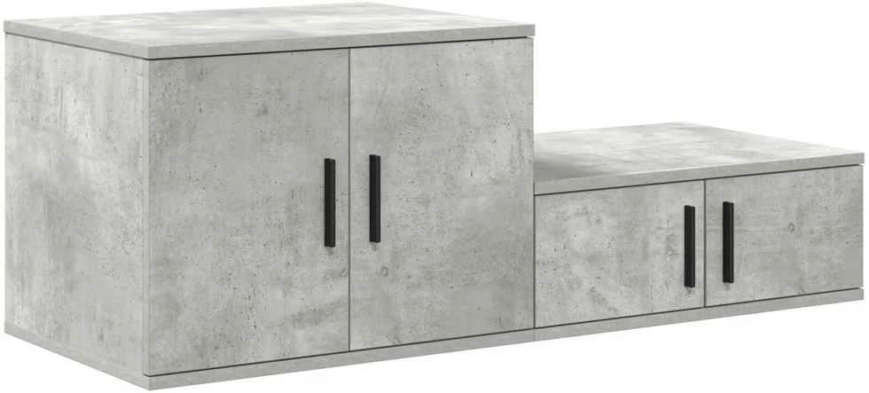 Oppbevaringsskap 2 vnt. Betono pilka 118 x 41 x 40 cm