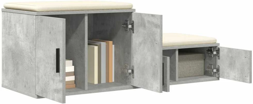 Oppbevaringsskap 2 vnt. Betono pilka 118 x 41 x 40 cm