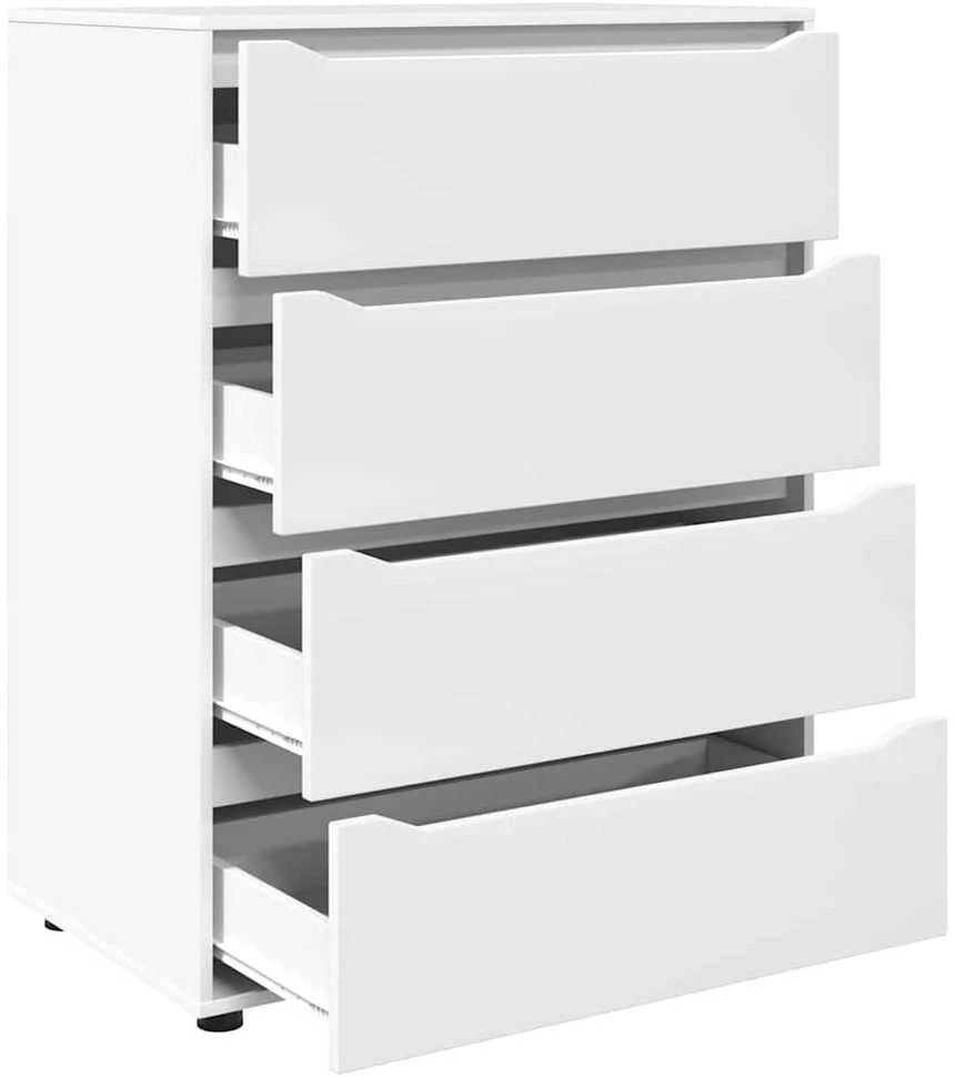 Saugojimo spintos 80 x 48 x 105 cm Apdirbta mediena Balta