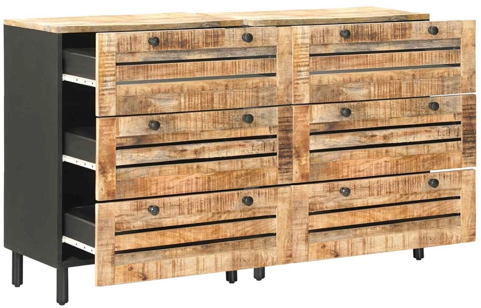 Saugojimo spintos 2 vnt. 120 x 33 x 75 cm Kietas mango medis