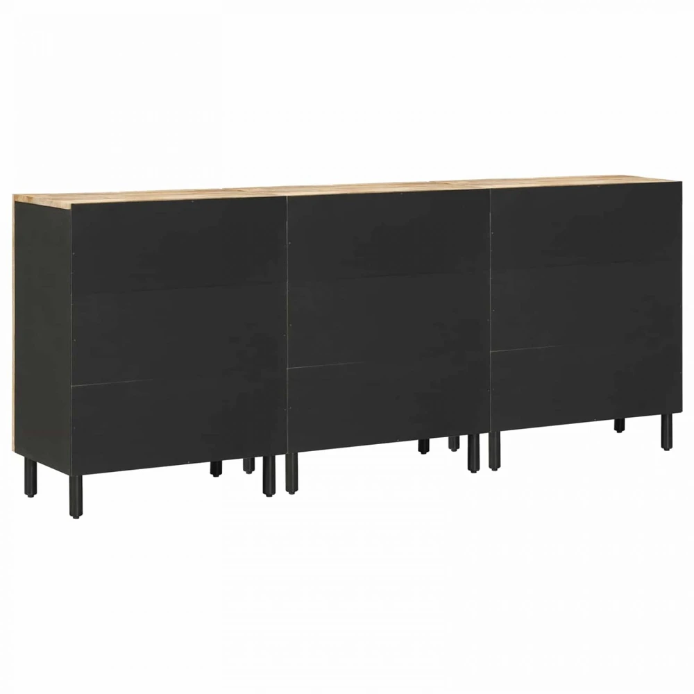 Saugojimo spintos 3 vnt. 180 x 33 x 75 cm Kietas mango medis