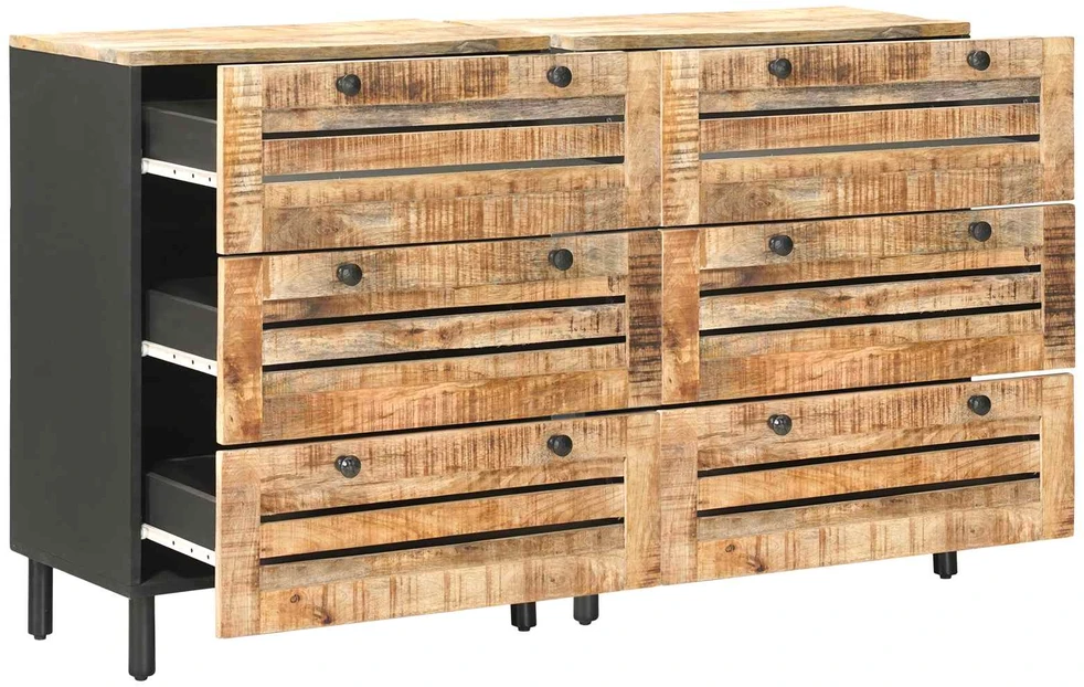 Saugojimo spintos 2 vnt. 120 x 33 x 75 cm Kietas mango medis