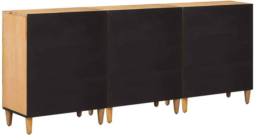 Saugojimo spintos 3 vnt. 60 x 33,5 x 75 cm Kietas mango medis
