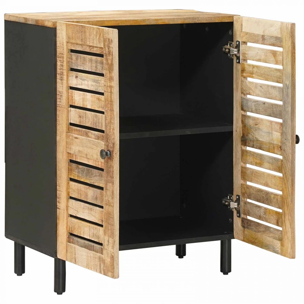 Saugojimo spintos 60 x 33 x 75 cm Kietas mango medis Natūrali