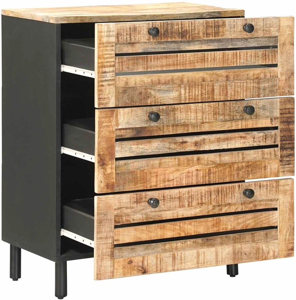 Saugojimo spintos 60 x 33 x 75 cm Kietas mango medis Natūrali
