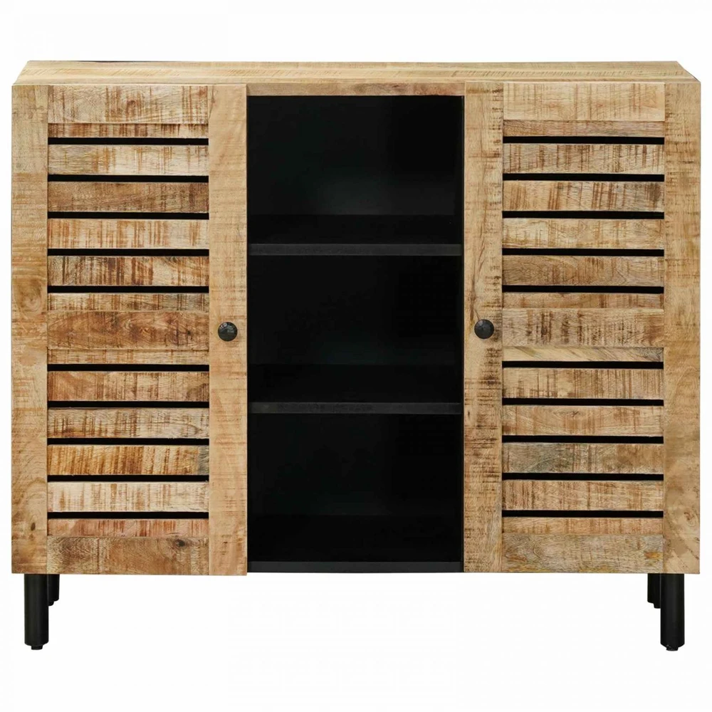 Saugojimo spintos Natūrali 90 x 33 x 75 cm Kietas mango medis