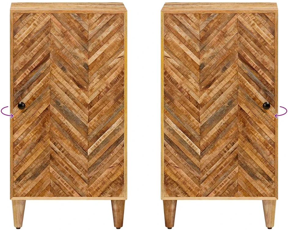 Saugojimo spintos Ruda 40 x 33,5 x 75 cm Kietas mango medis