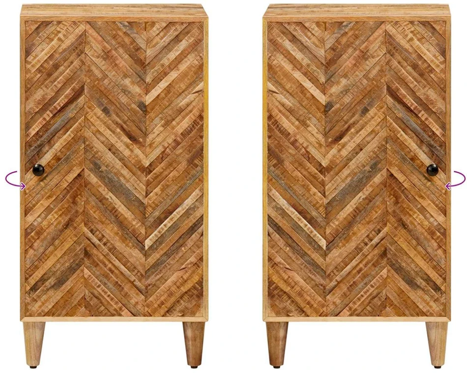 Saugojimo spintos Ruda 40 x 33,5 x 75 cm Kietas mango medis