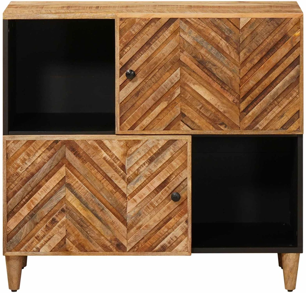 Saugojimo spintos Ruda 80 x 33,5 x 75 cm Kietas mango medis