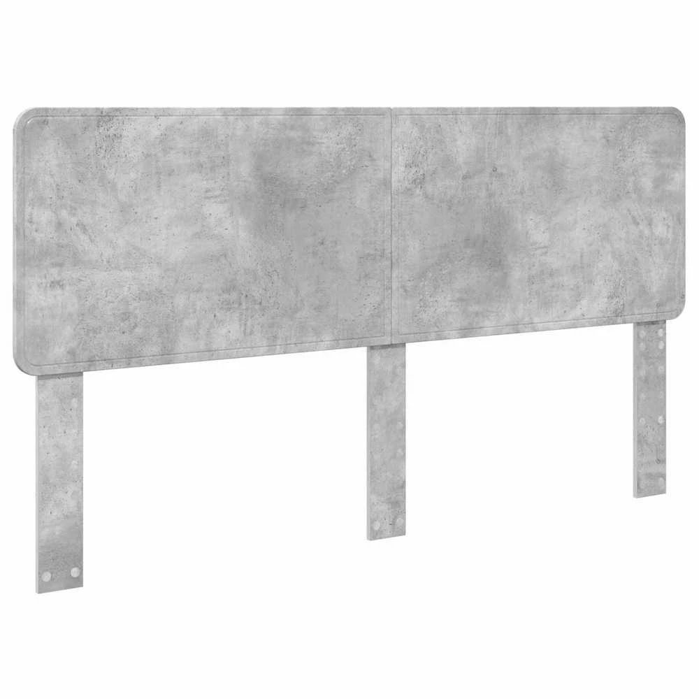 Saugos lova Betono pilka 200 x 200 cm Apdirbta mediena