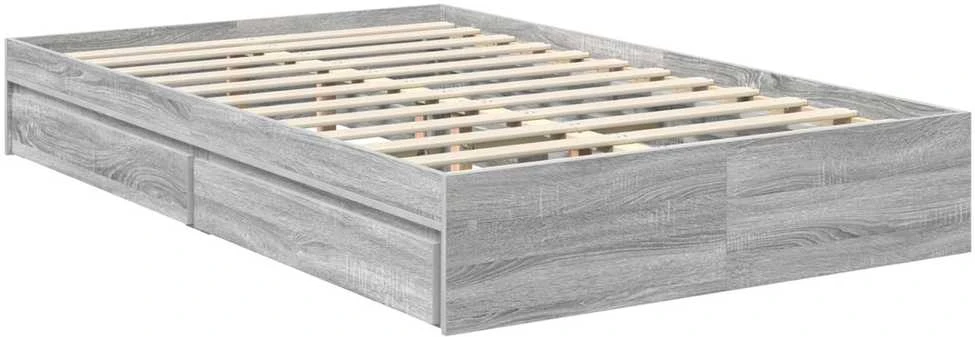 Saugos lova Rūkyta ąžuolas 100 x 200 cm Apdirbta mediena