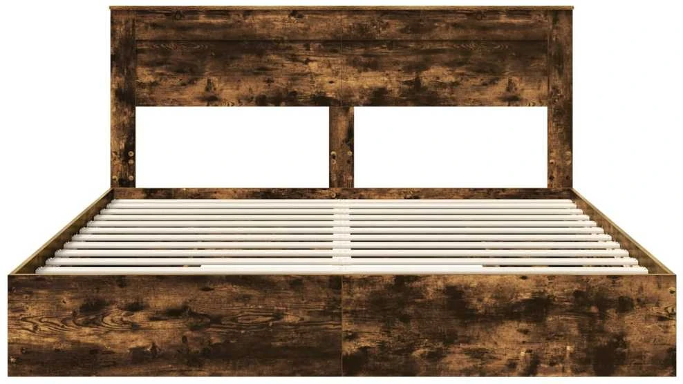 Saugos lova Rūkyta ąžuolas 180 x 200 cm Apdirbta mediena