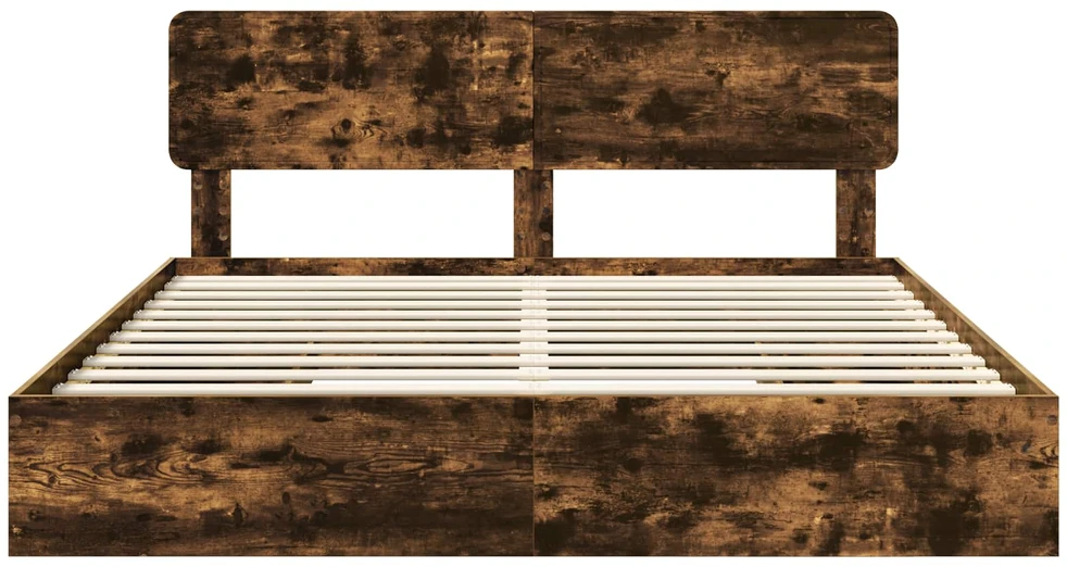 Saugos lova Dūminio ąžuolo 180 x 200 cm Apdirbta mediena