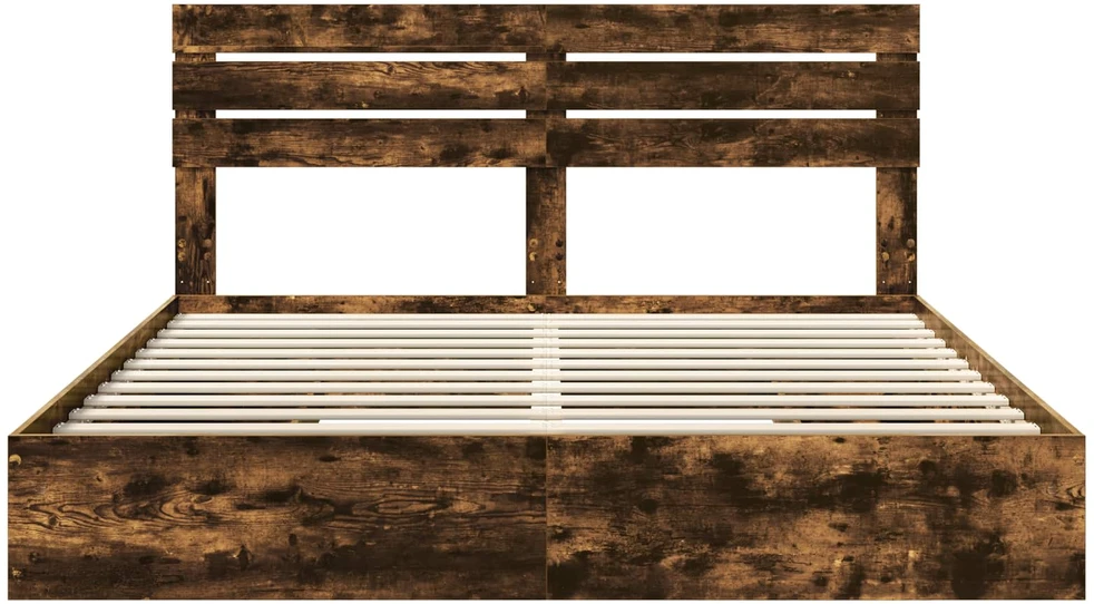 Saugos lova Dūminio ąžuolo 180 x 200 cm Apdirbta mediena
