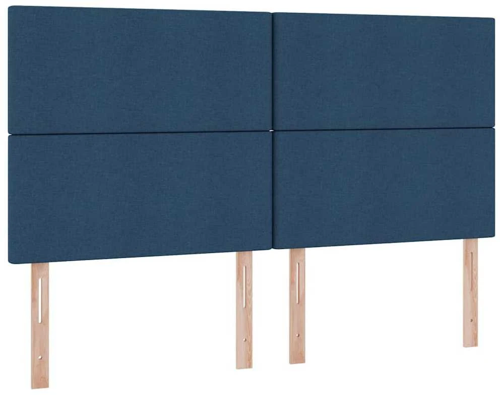 Saugos lova su galvūgalio Mėlyna 200 x 200 cm Audinys