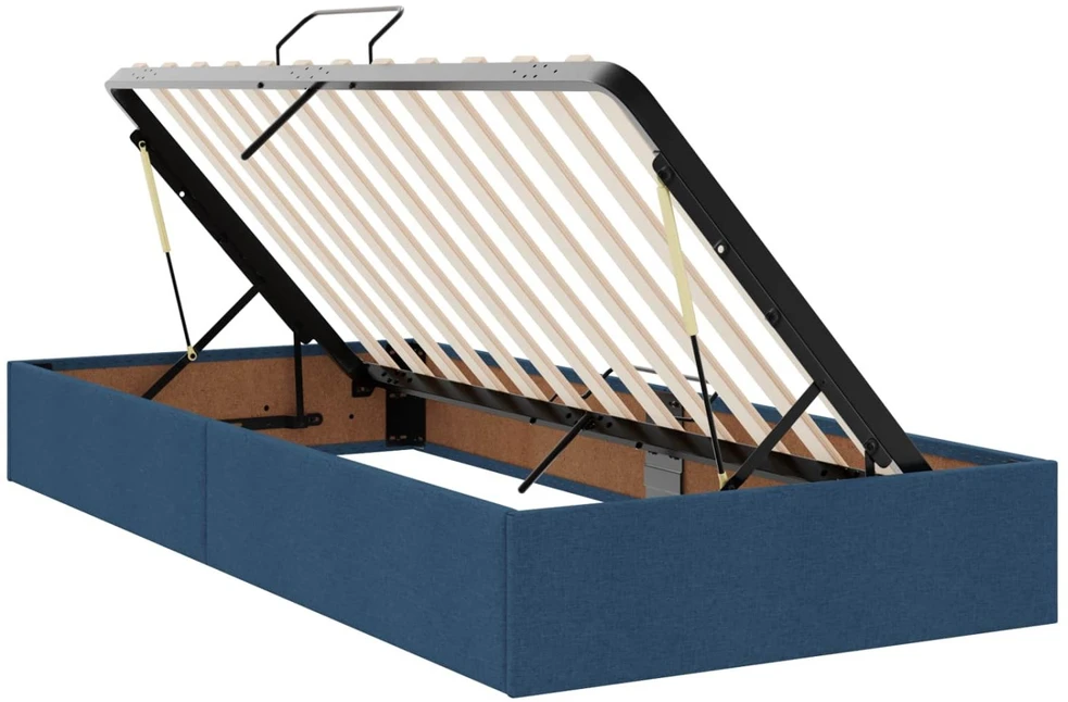 Saugos lova su galvūgalio 2 vnt. Mėlyna Dirbtinė oda