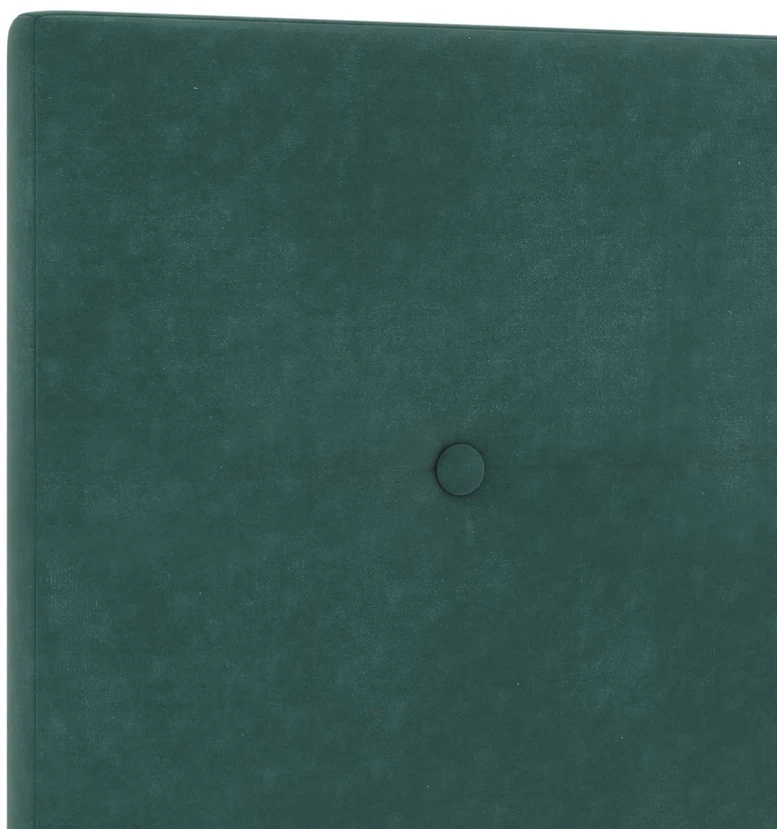 Saugos lova su galvūgalio Tamsiai žalia 140 x 200 cm Aksomas