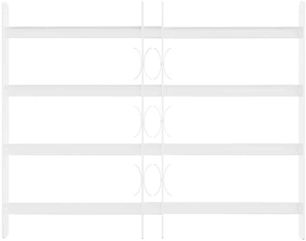 Saugumo grotelės langams su 4 kryžmėmis 3 vnt. 43-74 cm