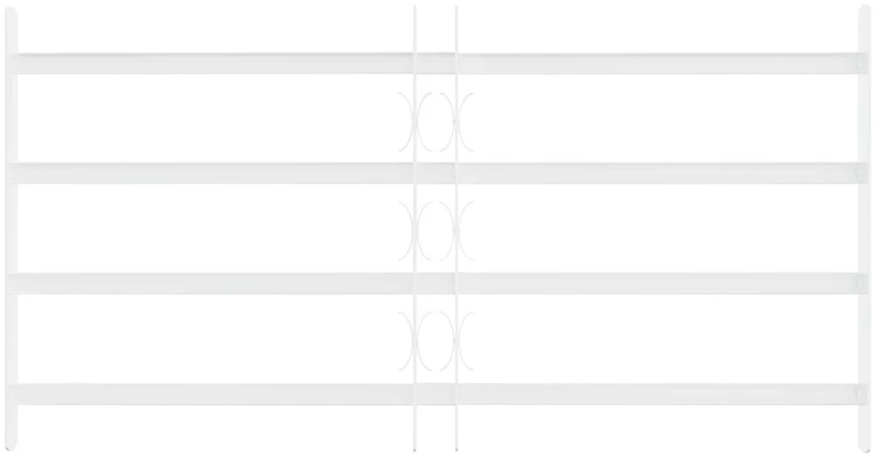 Saugumo grotelės langams su 4 kryžmėmis 63-114 cm