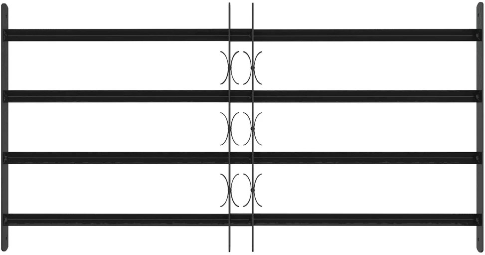Saugumo grotelės langams su 4 kryžmėmis 3 vnt. 63-114 cm