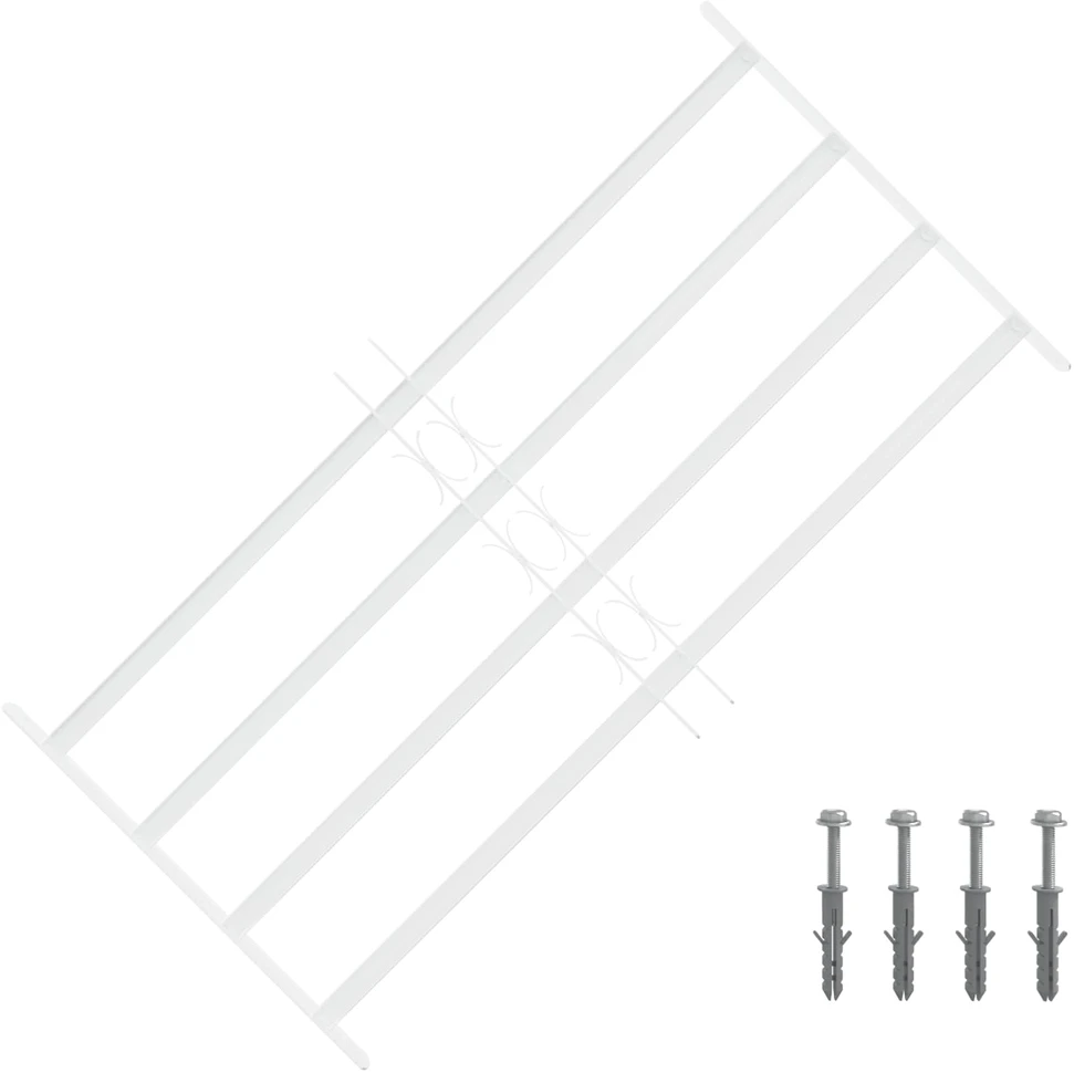 Saugumo grotelės langams su 4 kryžmėmis 63-114 cm