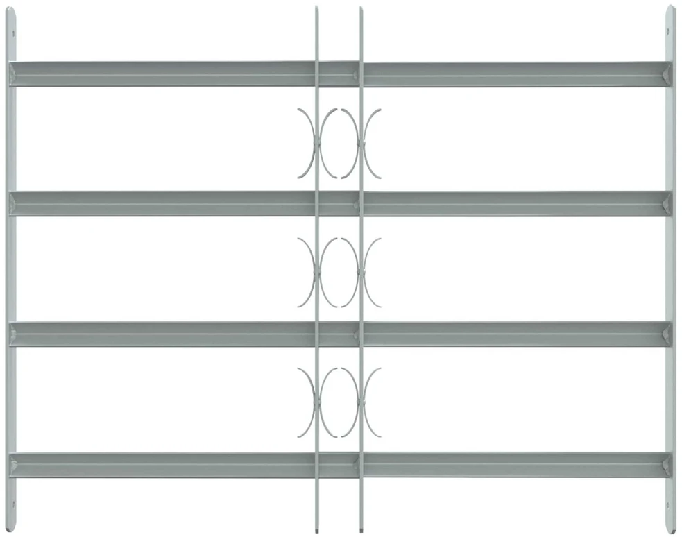 Saugumo grotelės langams su 4 kryžmėmis 3 vnt. 430-740 mm