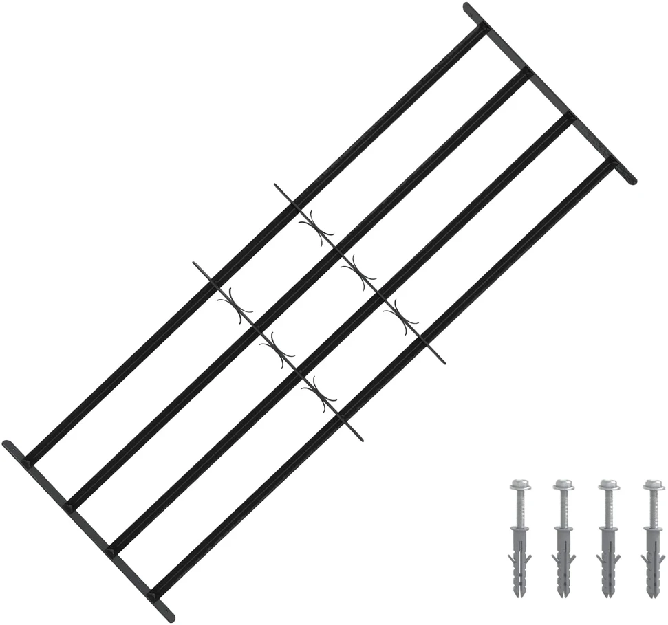 Saugumo grotelės langams su 4 kryžmėmis 3 vnt. 93-174 cm
