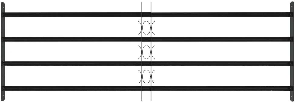 Saugumo grotelės langams su 4 kryžmėmis 3 vnt. 93-174 cm