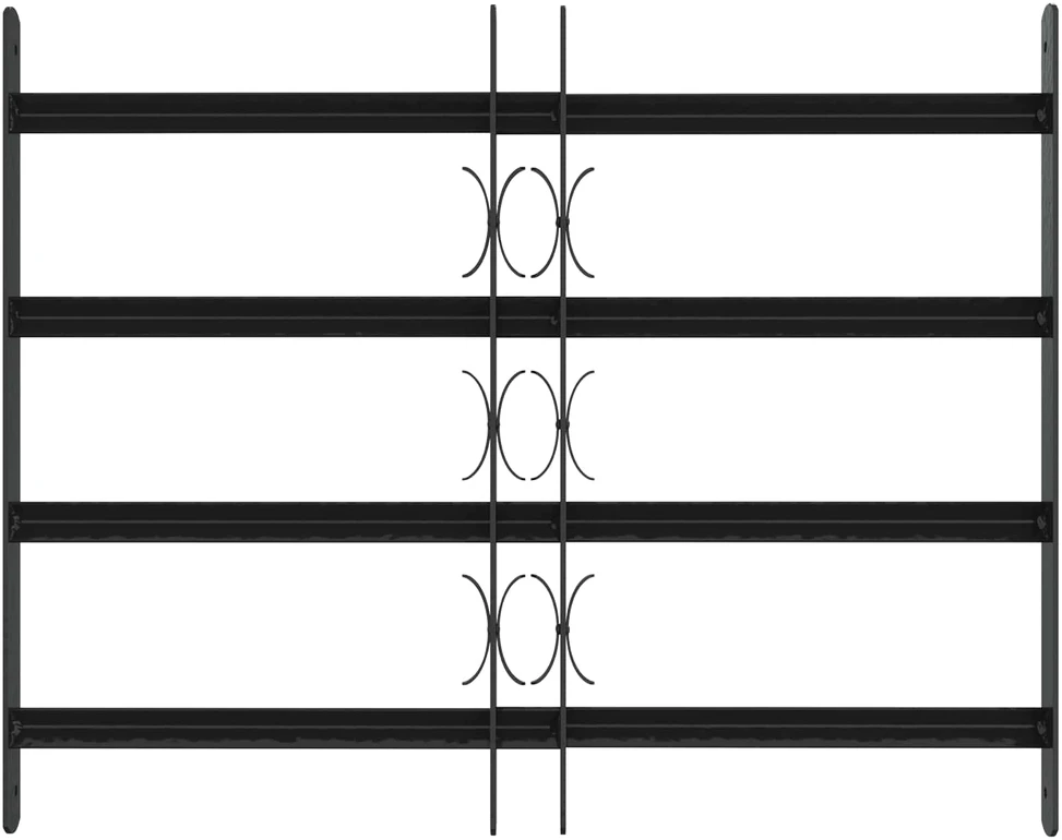 Saugumo grotelės langams su 4 kryžmėmis 3 vnt. 43-74 cm