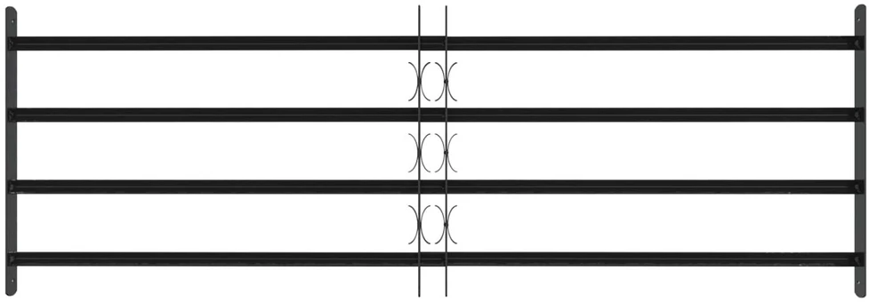 Saugumo grotelės langams su 4 kryžmėmis 3 vnt. 93-174 cm