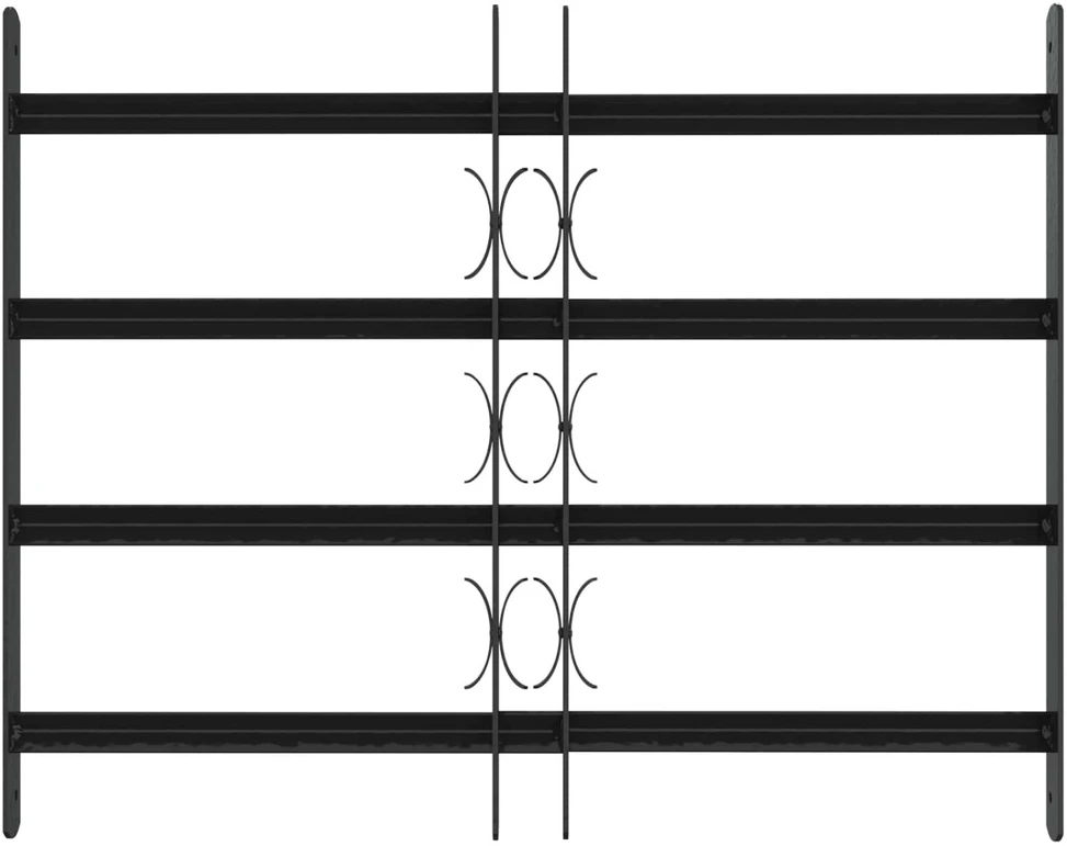 Saugumo grotelės langams su 4 kryžmėmis 3 vnt. 43-74 cm