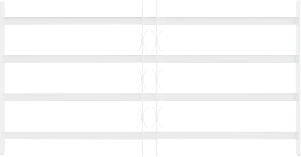 Saugumo grotelės langams su 4 kryžmėmis 63-114 cm