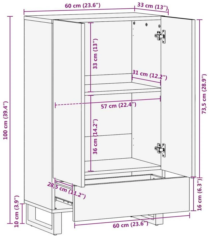 Saugyklos Aukštas Stalas Ruda 60 x 33 x 100 cm