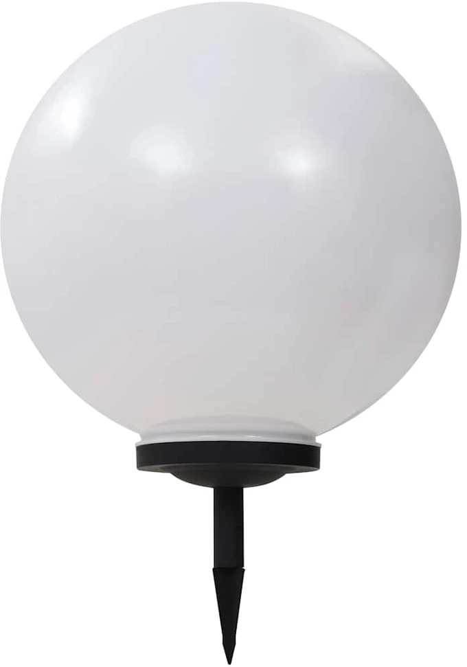 Saul. energ. įkr. LED lauko švies., 2vnt., 40cm, sfer., įv. sp.