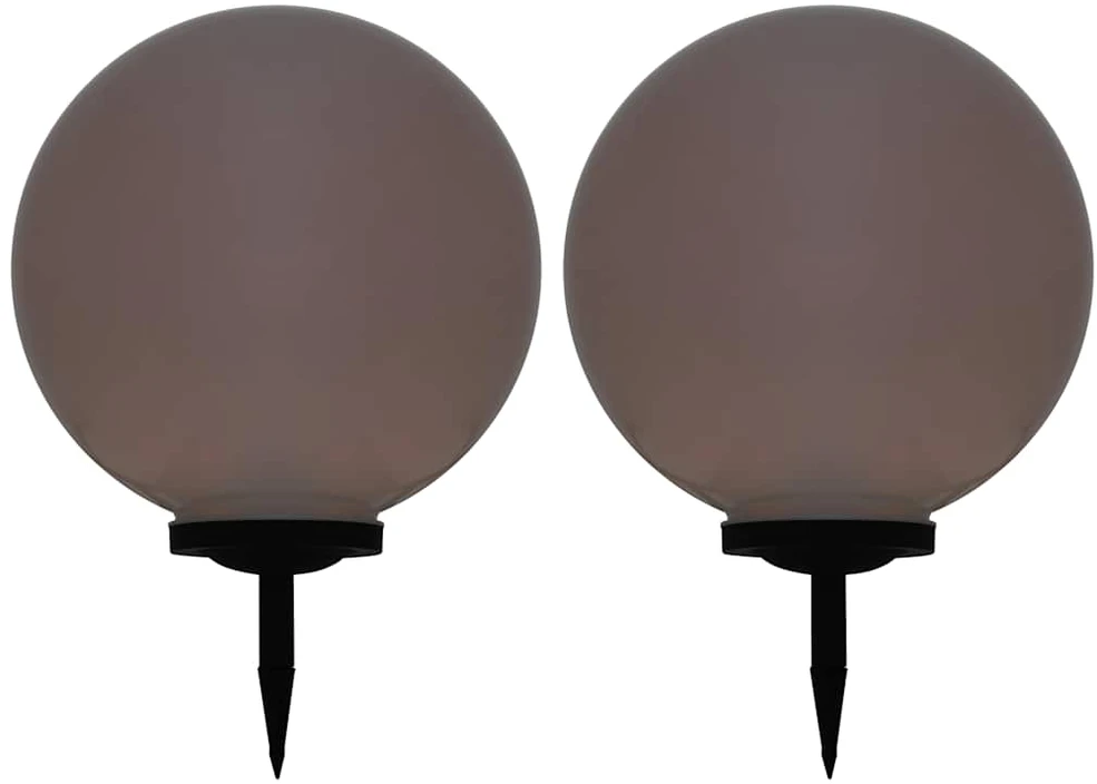 Saul. energ. įkr. LED lauko švies., 2vnt., 50cm, sfer., įv. sp.