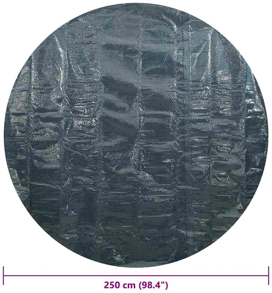 Saulę sugerianti baseino plėvelė, juoda/mėlyna, 250cm, PE