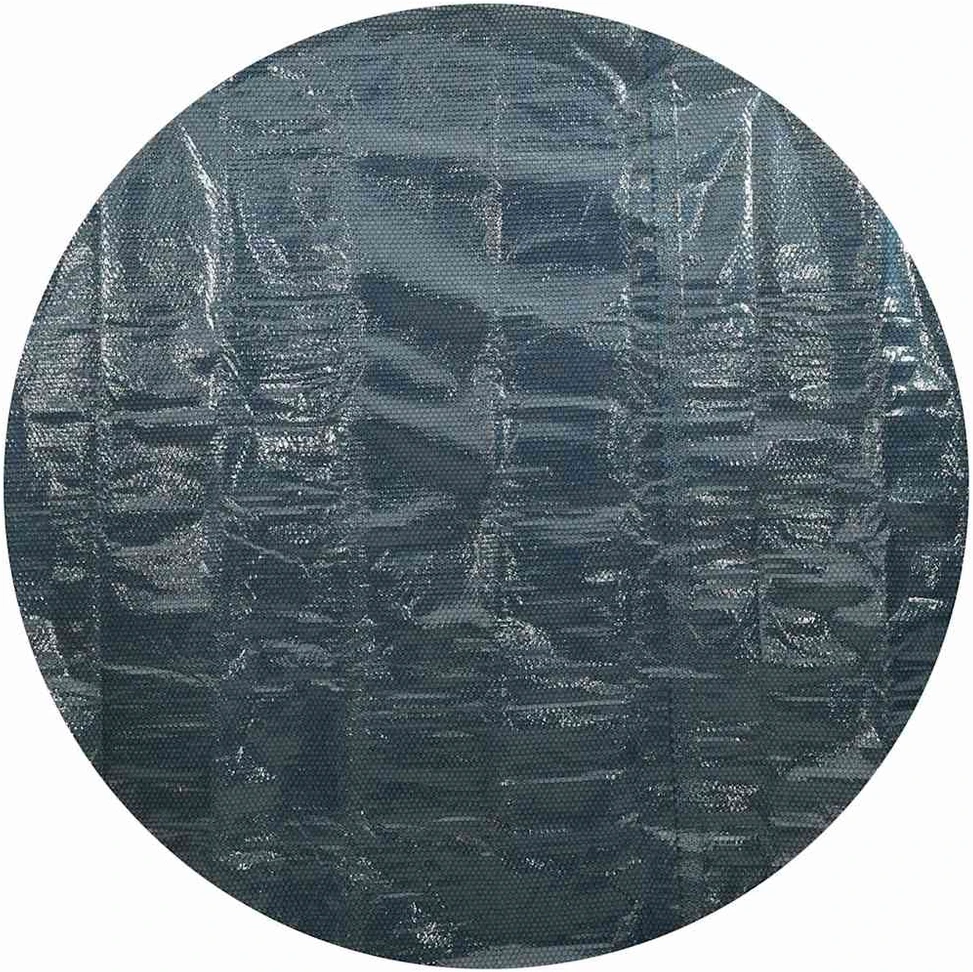 Saulę sugerianti baseino plėvelė, juoda/mėlyna, 527cm, PE
