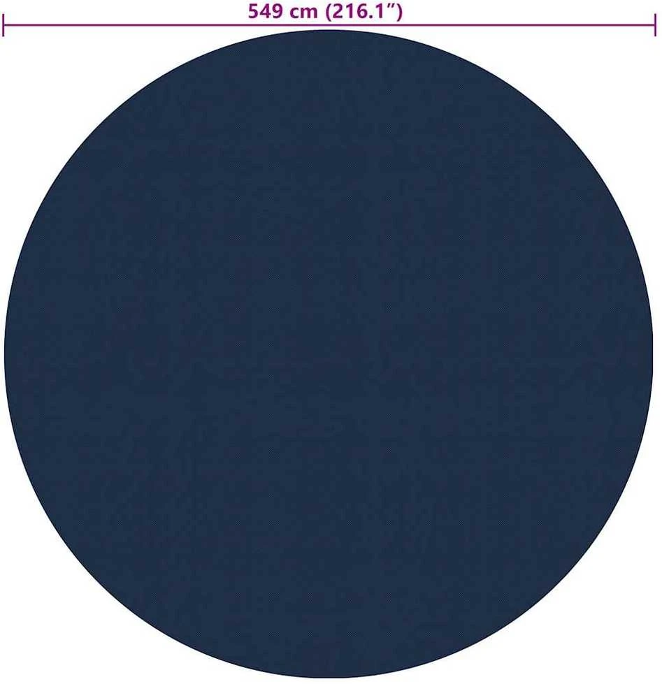 Saulę sugerianti baseino plėvelė, juoda/mėlyna, 549cm, PE