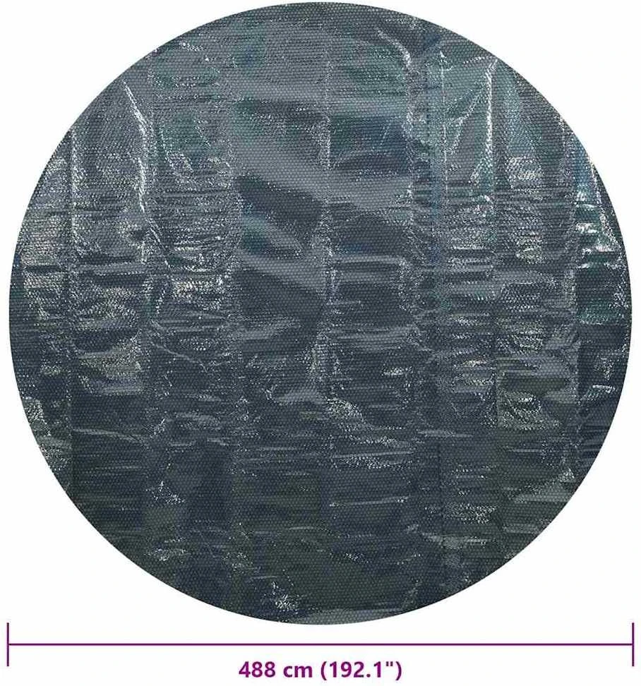 Saulę sugerianti baseino plėvelė, juoda/mėlyna, 488cm, PE