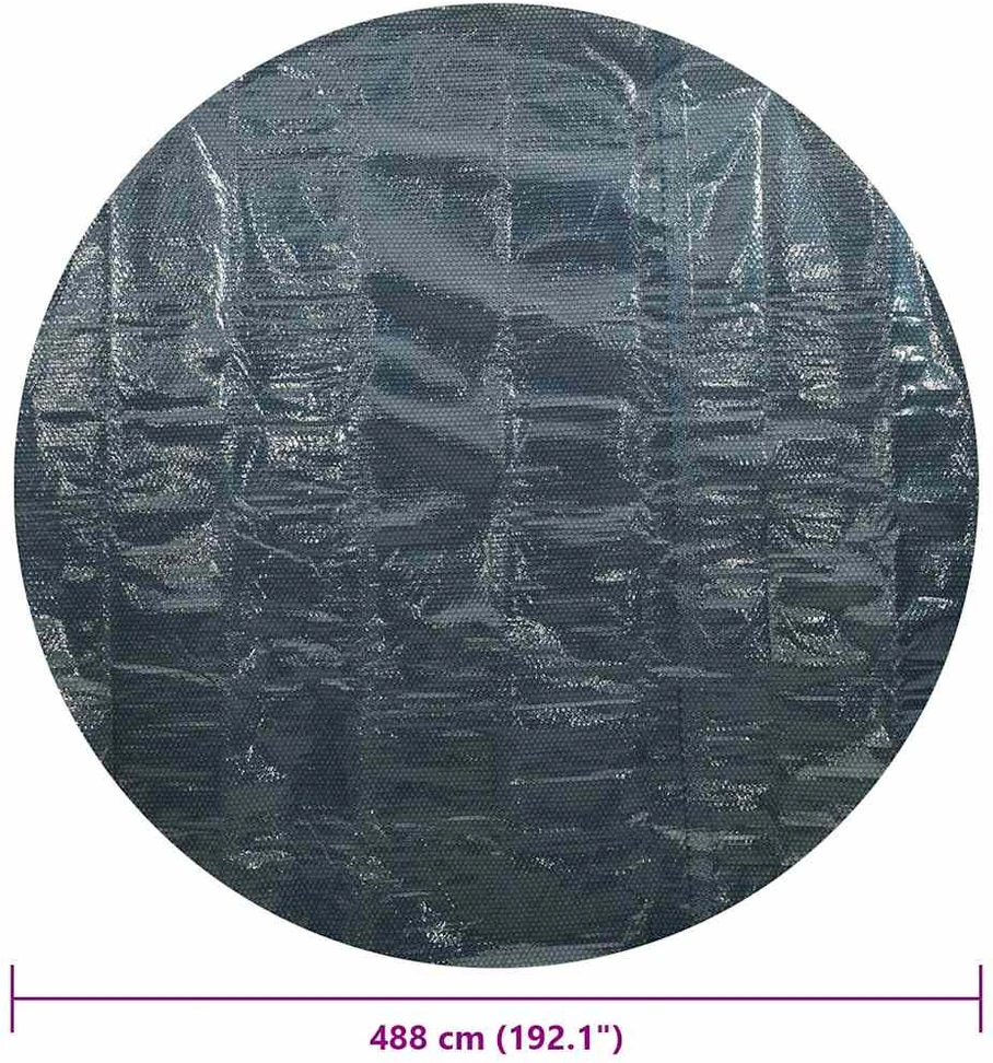 Saulę sugerianti baseino plėvelė, juoda/mėlyna, 488cm, PE