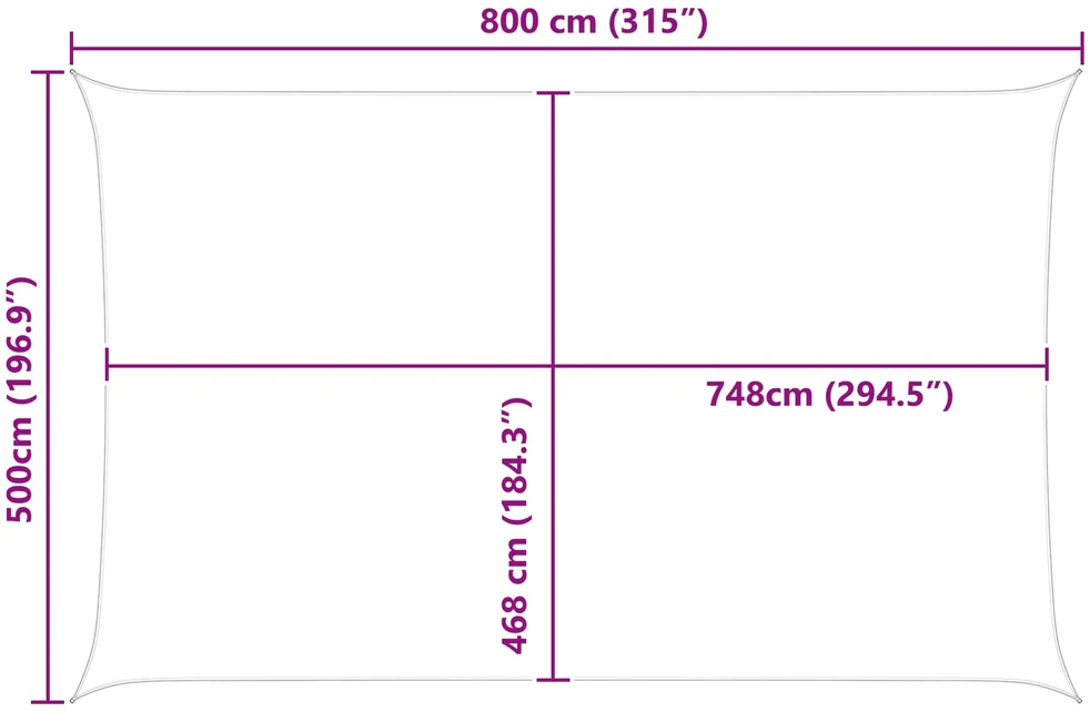 Saulės burė Mėlyna ir balta 5 x 8 m 100% poliesteris Oksfordas