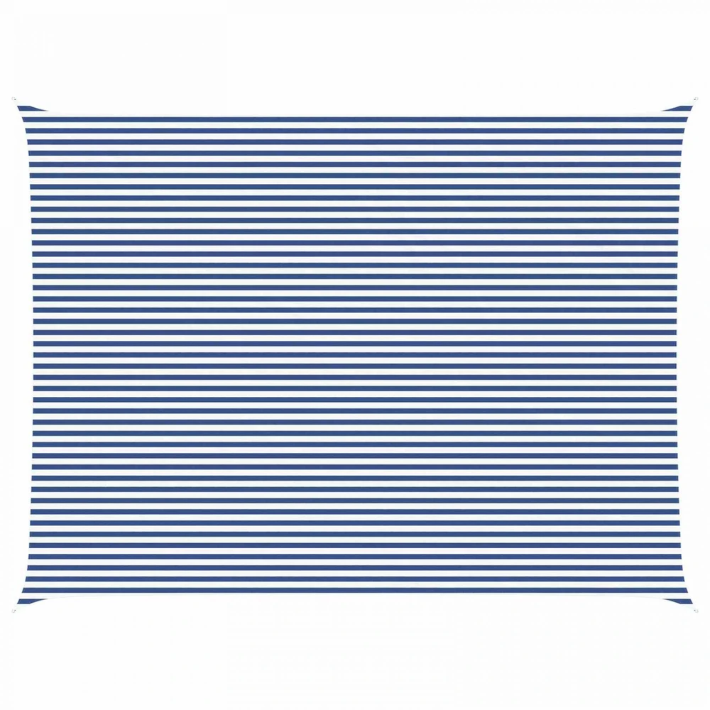 Saulės burė Mėlyna ir balta 8 x 6 m 100% poliesteris Oksfordas