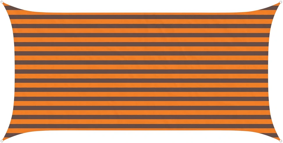 Saulės burė Oranžinė ir ruda 2 x 4 m 100% poliesteris Oksfordas